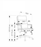 Faber II irodai forgószék (világosszürke)