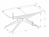Air asztal, 160-220 x 90 cm