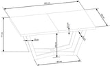 Lane III asztal, 160-250 (340) x 90 cm