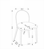 Bram szék (szürke-tölgy)