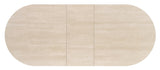 Khloe asztal (travertin), 180-220 x 90 cm