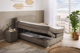 Elaine ágy, taupe (140 cm)
