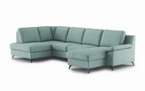 Bijou U alakú kanapé (türkiz)