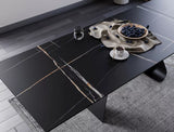 Duna asztal (sahara noir), 160-240 x 90 cm