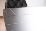 Finy asztal (fekete), 160-240 x 95 cm