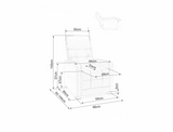 Leilani relax fotel (fekete)