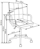 Saunders III irodai forgószék (szürke)