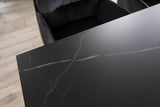 Scarlet asztal (fekete), 160-240 x 90 cm