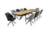 Oakley asztal (vadtölgy), 200-320 x 100 cm