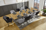 Oakley asztal (vadtölgy), 200-320 x 100 cm