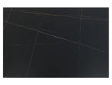 Flower asztal (fekete), 120-180 x 80 cm