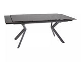 Florentine asztal (fekete), 160-240 x 90 cm