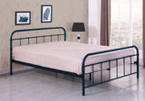 Fekete fém 90cm széles ágykeret