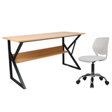 Tarcal íróasztal (140 cm, bükk/fekete) - Marco Mobili Bútoráruház - íróasztal